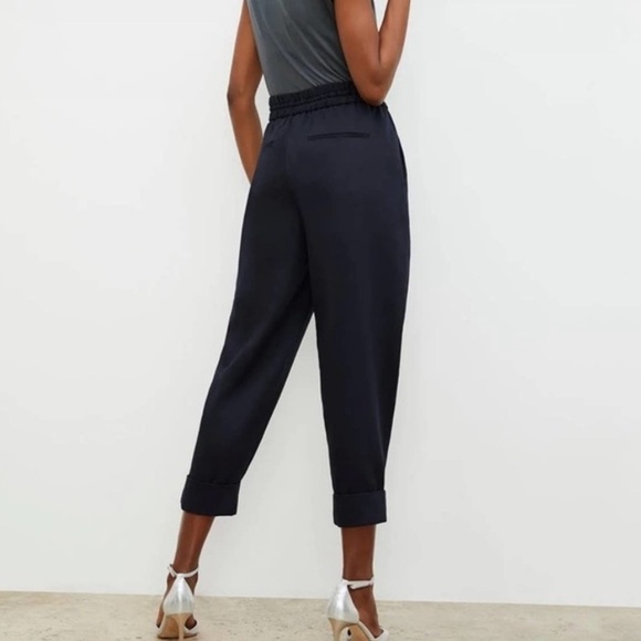 NWT M.M.Lafleur Shane Everyday Twill Pant Midnight Navy - Picture 3 of 11